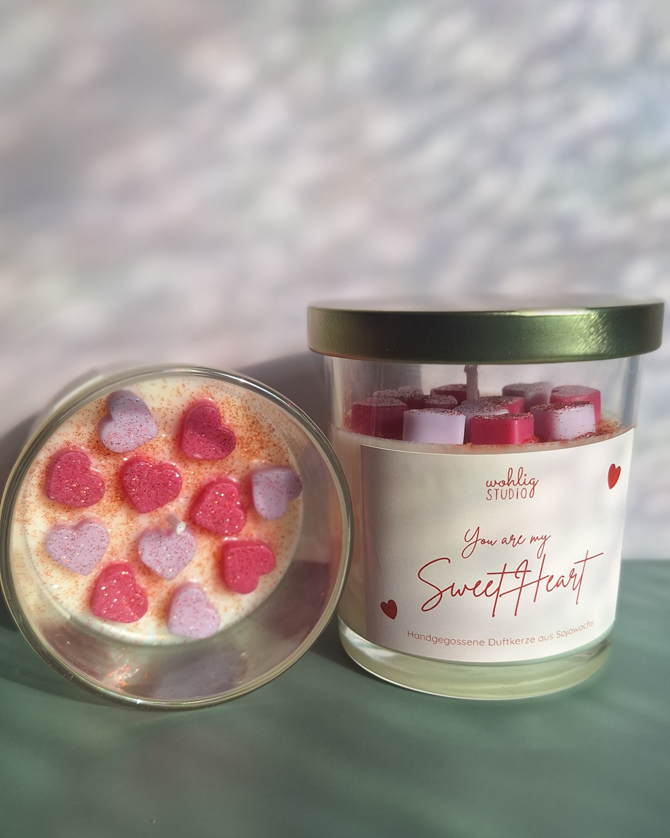 Duftkerze Sweetheart als Geschenk für deine Liebste.