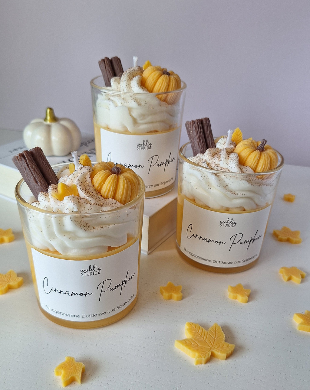 Duftkerze Cinnamon Pumpkin - Zimtige Herbstkerze