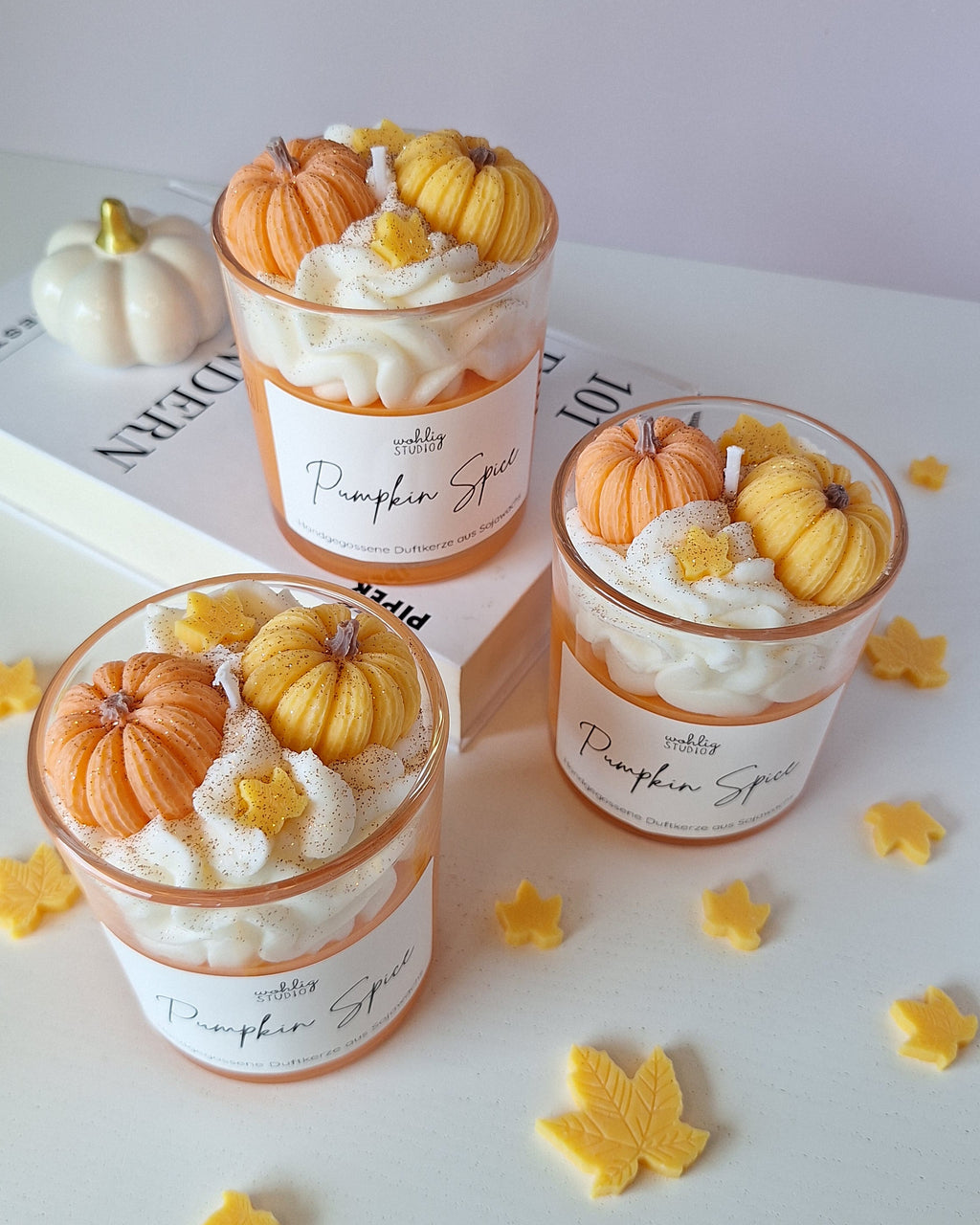 Duftkerze Pumpkin Spice - der Herbstklassiker
