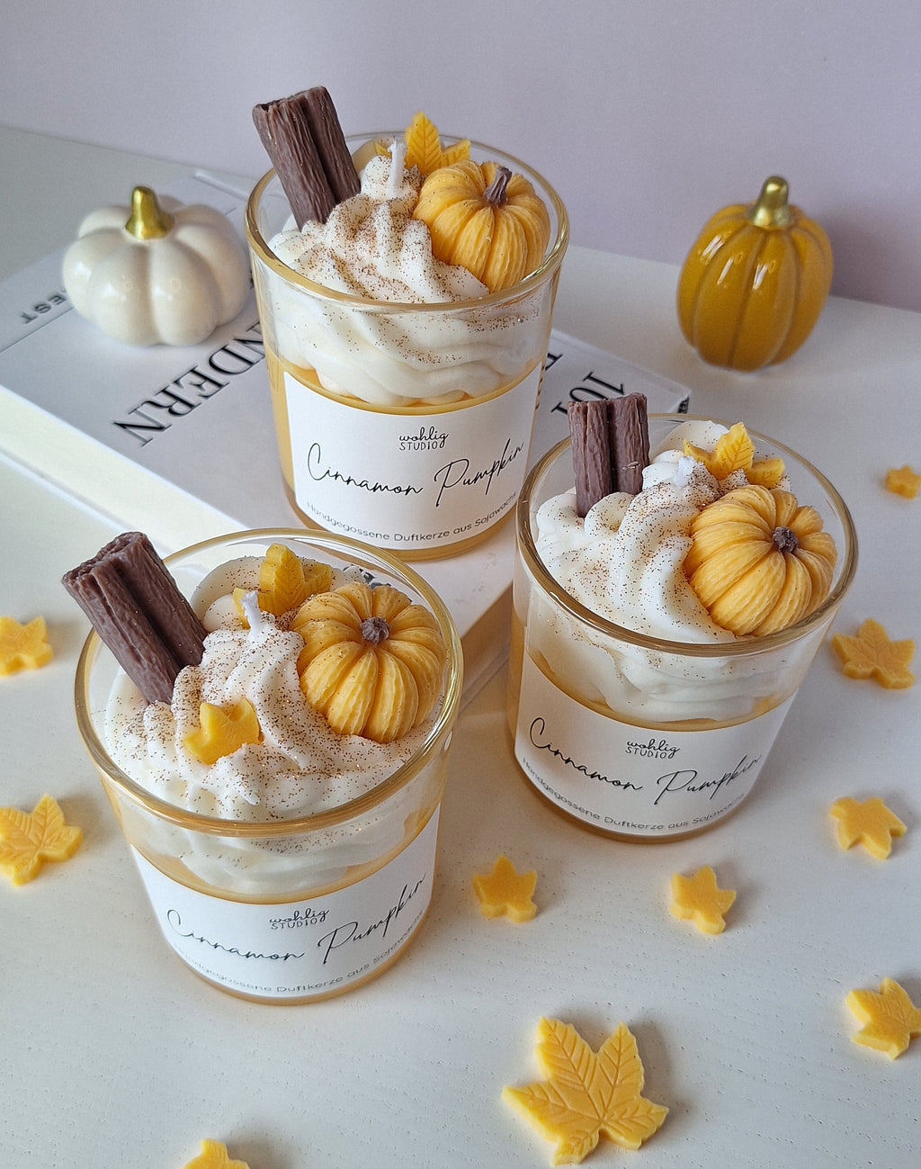 Duftkerze Cinnamon Pumpkin - Zimtige Herbstkerze