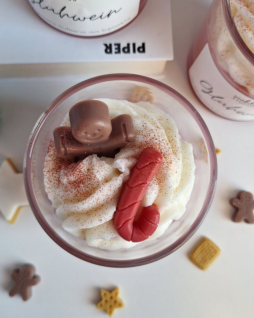 Duftkerze Glühwein - weihnachtliche Dessertkerze