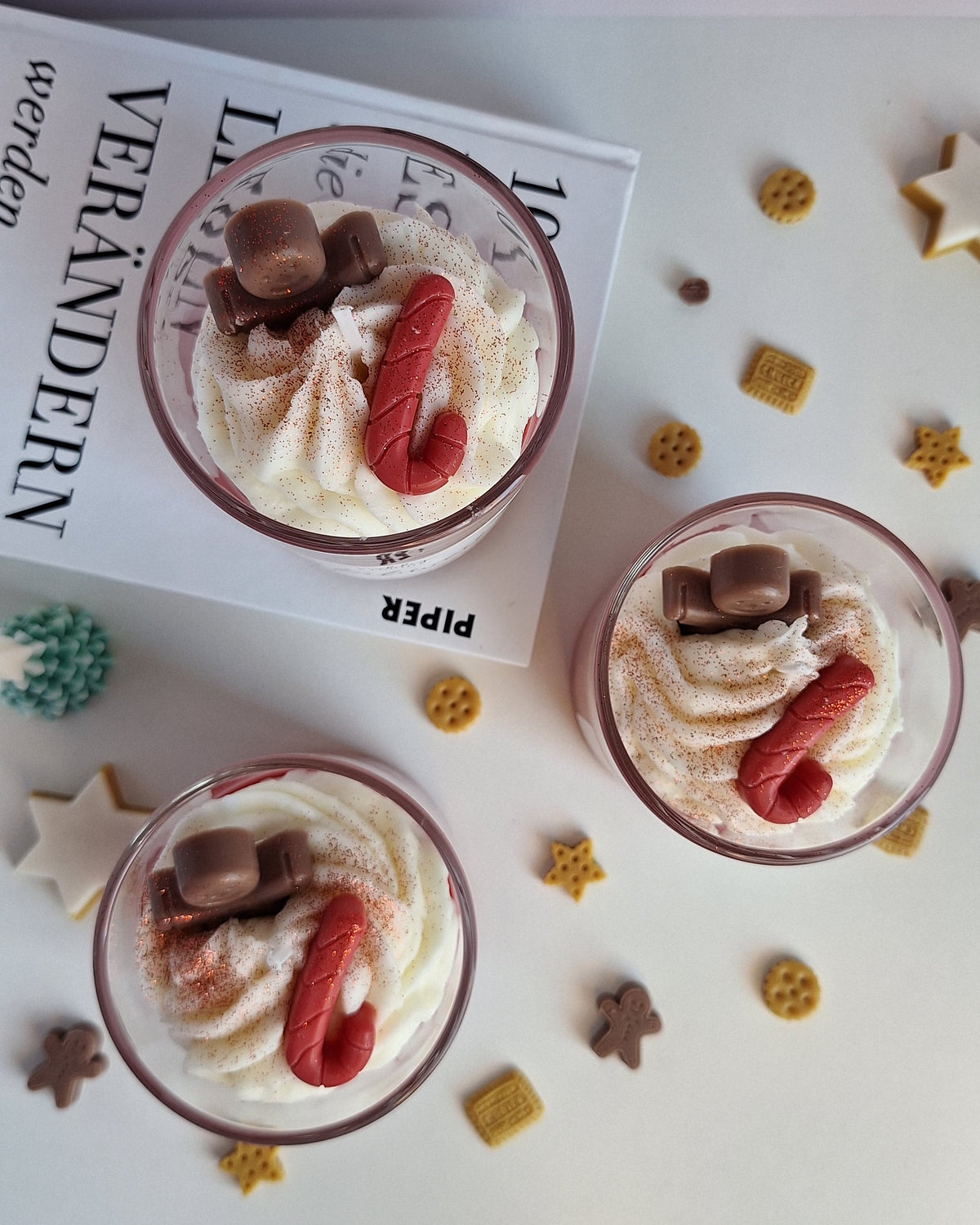 Duftkerze Glühwein - weihnachtliche Dessertkerze